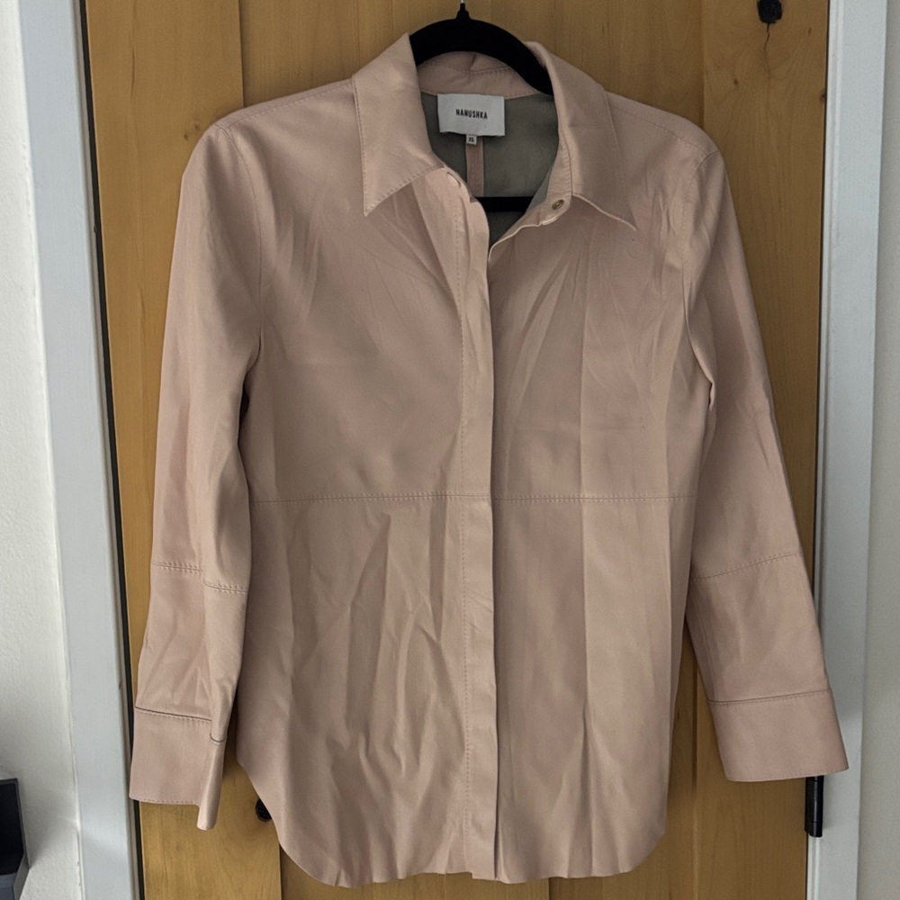 Nanushka Blush Button Down Shirt